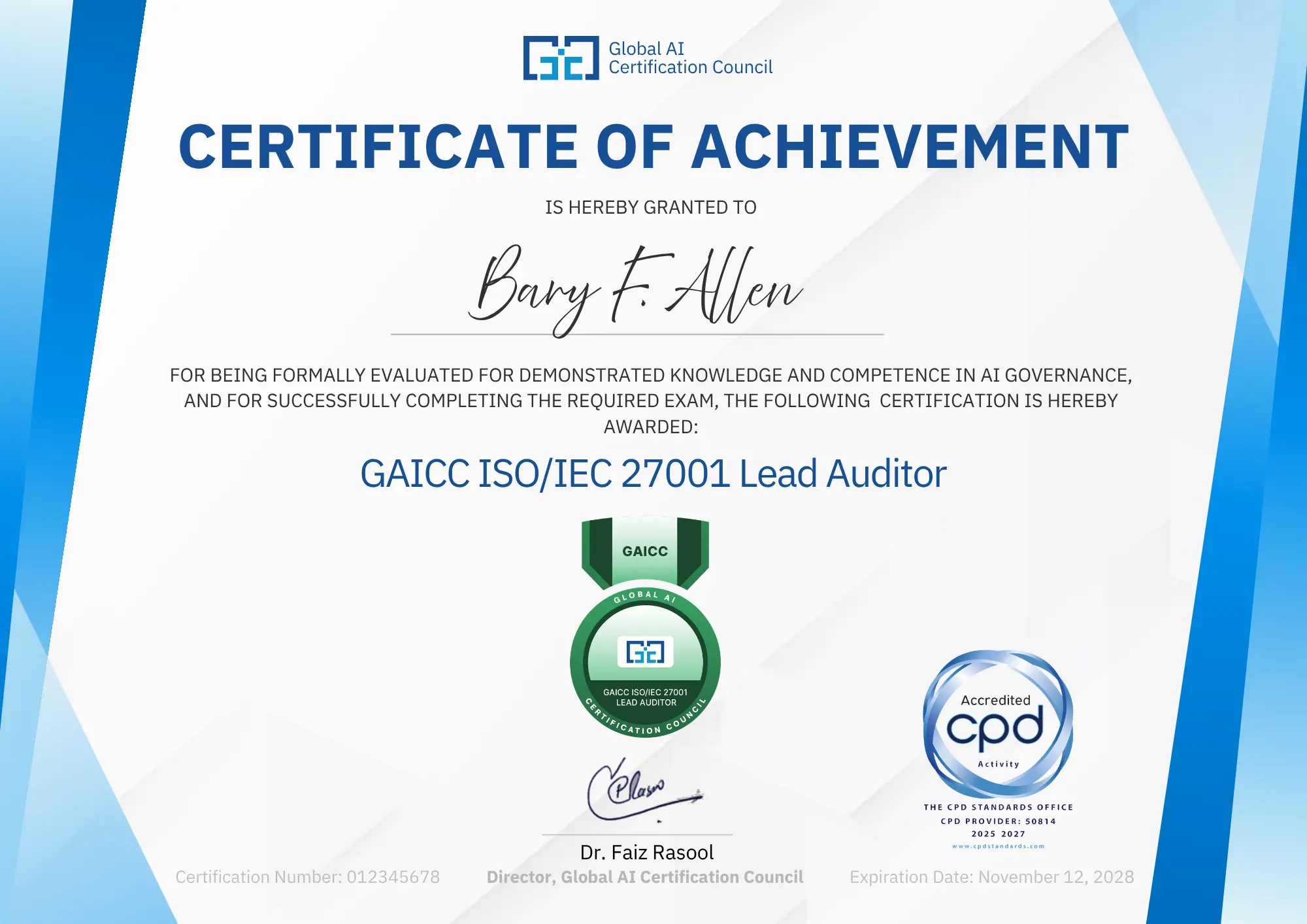 27001 LEAD AUDITOR
