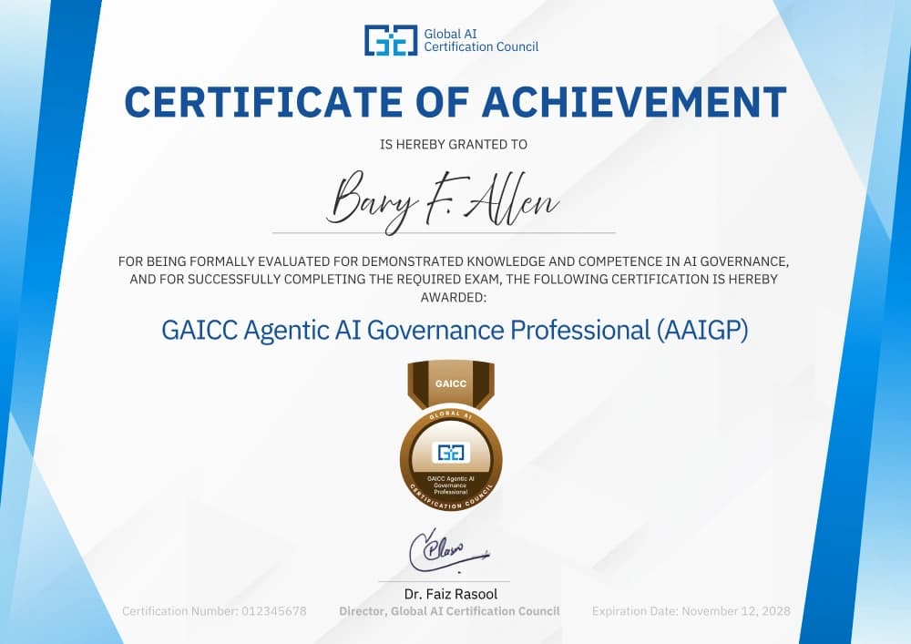 GAICC AAIGP certificate