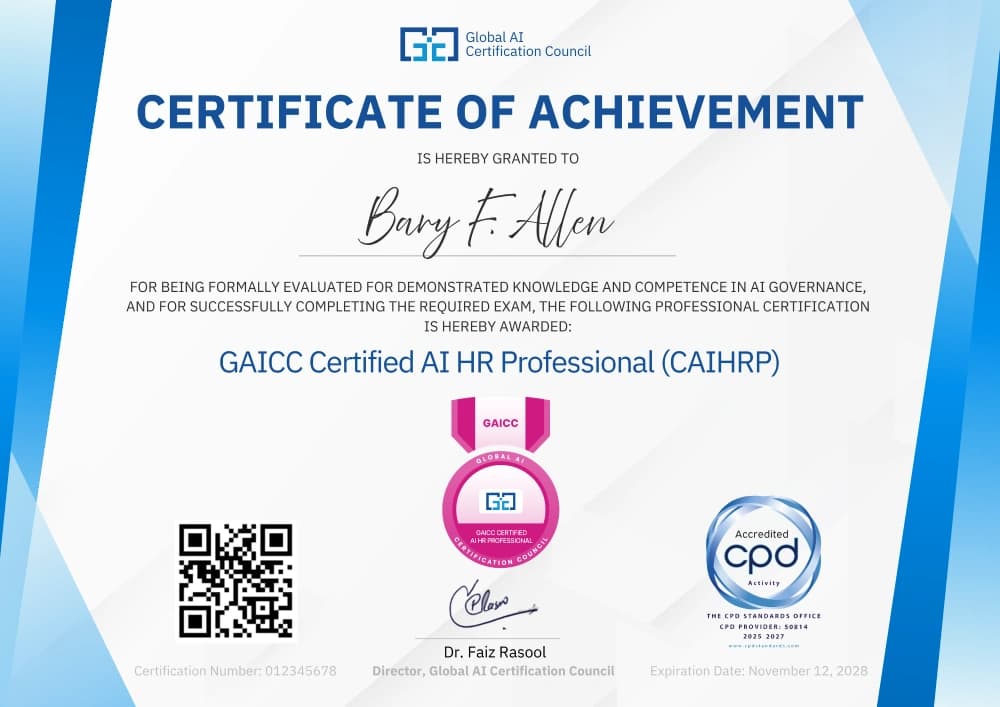 CAIHRP certificate